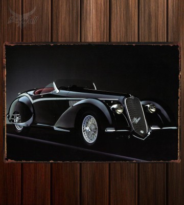 Металлическая табличка Alfa Romeo 8C 2900B Spider